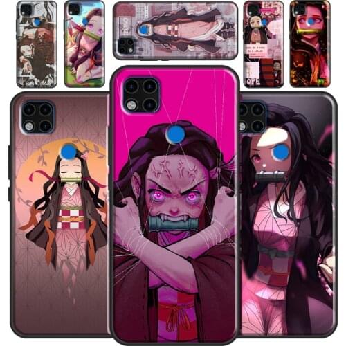 Nezuko Kamado Kimetsu no Yaiba Phone Cover For Xiaomi Redmi Note 9 Pro Note 8 7 8T 9S 7A 8A 9A 9C 9T K40 Note 10 Pro Case