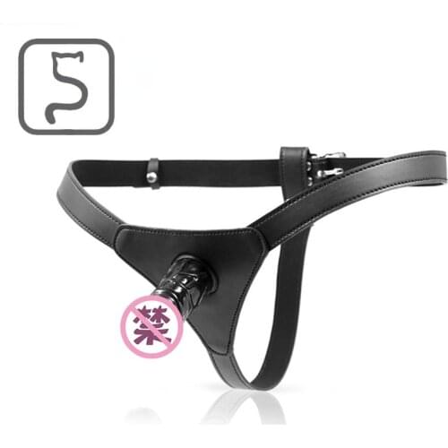 Lesbian Dildo Adjustable Harness Strap on Dildo 10cm Black Silicone Penis Adult Sex Toys for Woman Sex Products