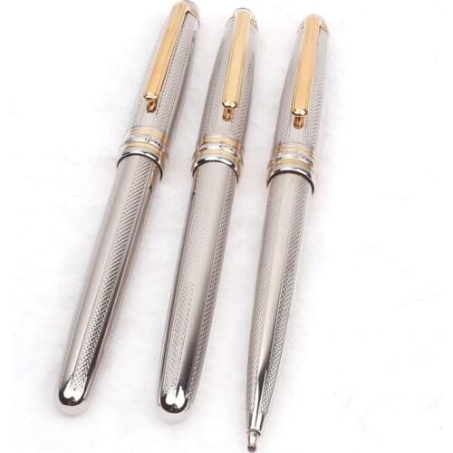 Luxury Ballpoint Pen Metal Roller Ball Gel Pens for Writing Kawaii School Supplies Fountain Pens Set