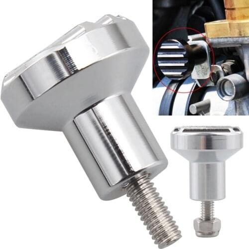 Motorcycle Chrome Fluted Carburetor Choke Knob For Triumph Bonneville Scrambler Thruxton 900 Speedmaster Bonneville T100