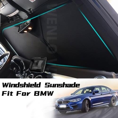 Car Interior Windshield Sunshade Block Anti-UV Cover For BMW 1 2 3 5 Series F10 F18 F20 F30 F31 E60 E90 G28 Window Sun Protector
