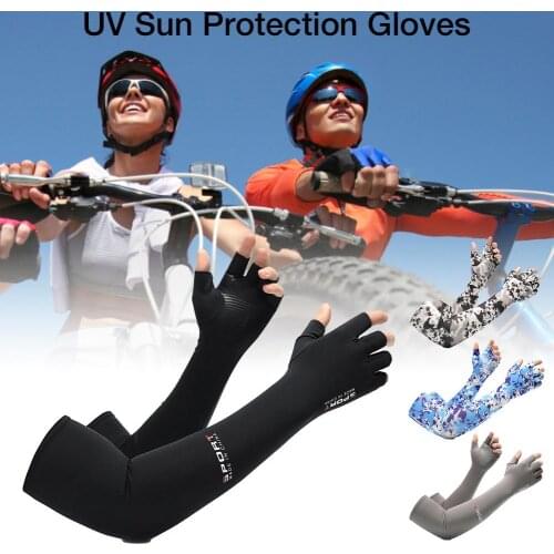 Unisex Camouflage Arm Sleeves Gloves UV Protection Running Cycling Sleeves Outdoor Bicycle Riding Hiking Arm Cover Mtb Cuffs