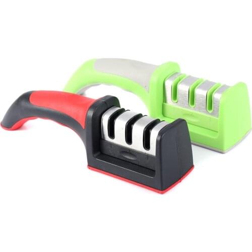 Creative Household Knife Sharpener Stainless Steel Ceramic Knife Sharpening Stone Tungsten Steel Diamond Sharpener Kitchen Tools