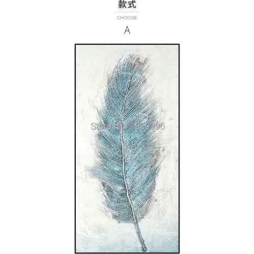 Best Sell New Style Leaf Picture Vestibule Oil Painting On Canvas Leaf Tree Office Home Decoration Hand Painted Handmade