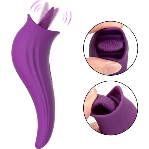 Tongue Licking Vibrators For Women Clitoris Sucker Anal Nipple Massager Masturbator Female Sex Toy Audlts Products Spikes Erotic