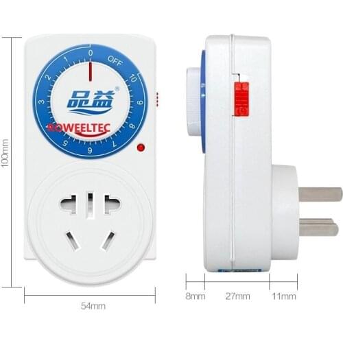 220V 50Hz Mechanical 10 hours Countdown Timer Switch Socket