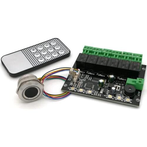 K219-A Fingerprint Control Board+R503 Fingerprint Module Programmable Fingerprint Infrared Control Board Control Relay Time