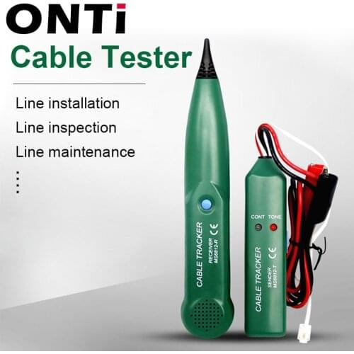 ONTi Professional LAN Network Cable Tester for UTP STP Cat5 Cat6 Telephone Phone Wire Tracker Tracer Line Finder