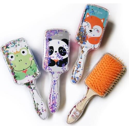 Kids Comb Anti-static Hair Massage Hair Combs Hair Accessories Cartoon Princess Hair Plastic Hot Comb For Girls Children