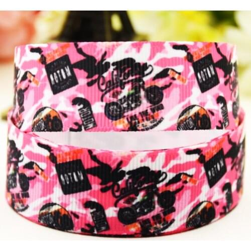22mm 25mm 38mm 75mm Abstract pattern printed Grosgrain Ribbon party decoration 10 Yards X-04475