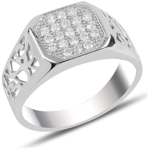 Silver 925 Sterling Zircon Stone Ring