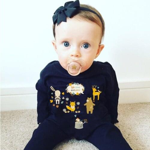 Cute Autumn Animals Iron-on Thermal Patch for Clothing Embroidery DIY Applique Heat Transfers for Clothes Baby Sticker Washable