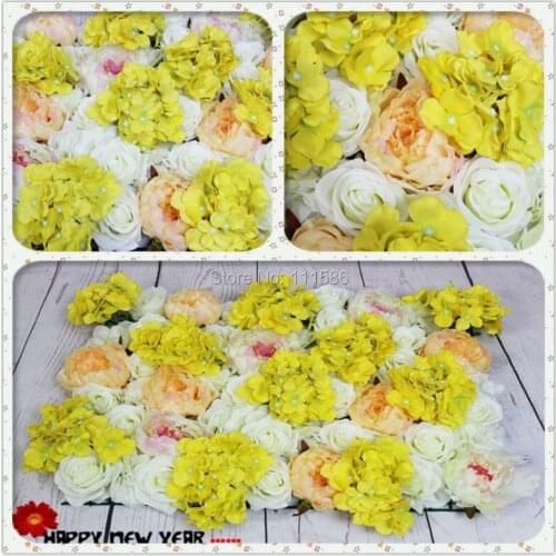 SPR Yellow white series Artificial rose flower wall arch wedding party decorations backdrop table centerpiece flower ball