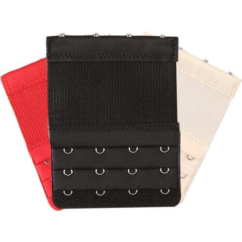 Bra Extender Elastic 4 Hook Soft Bra Extension Strap Underwear Strapless Accessories factory wholesale