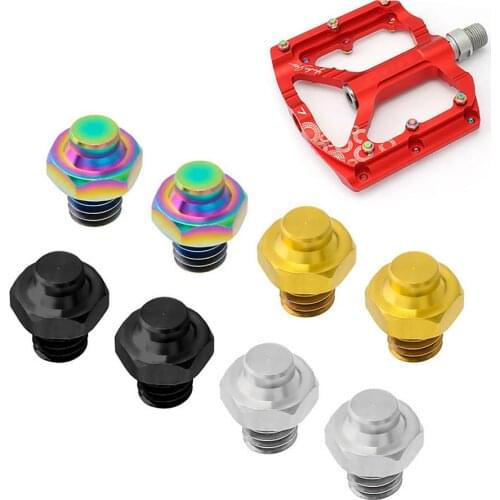 50pcs Cycling Bicycle Pedal Screw Anti-slip M4 Ultra-light Stainless Steel Hexagonal Non-slip Screws MTB Road Bike Accessories