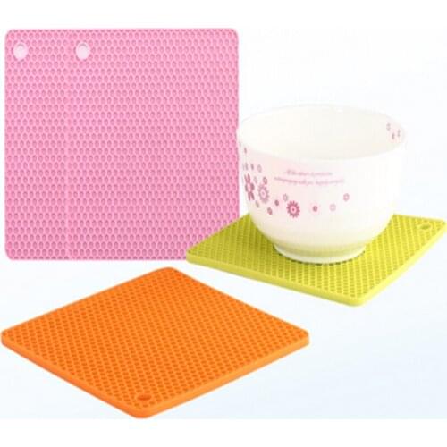 Waterproof and heat-insulated table mat food grade silicone square placemat