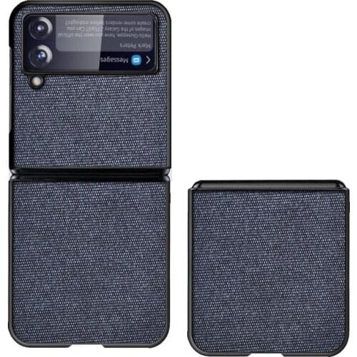 Back is Cloth Material New Case For Galaxy Z Flip 3 Case For Galaxy Z Flip3 5G Case