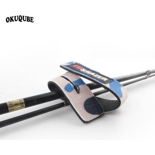 1pc Fishing Rod Tie Elastic Reusable Fishing Rod Holder Strap Suspenders Fastener Hook Loop Cable Cord Ties Tackle Accessories