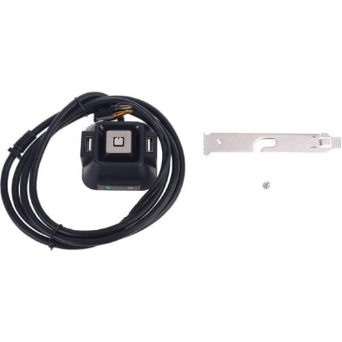 Multifunctional USB 2.0 Computer PC Switch External Power On/Off Reset Button