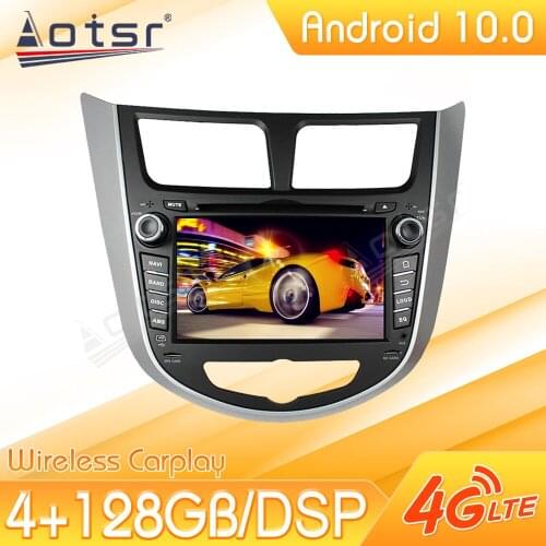 Android Car Multimedia Stereo Player For Hyundai Verna Accent Solaris 2011 2012 Tape Radio Recorder Navi Head Unit No 2Din 2 Din