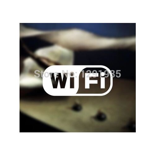 Free wifi wireless Internet access sign wall vinyl sticker custom made shop cafe home show window decoration fashion Poster