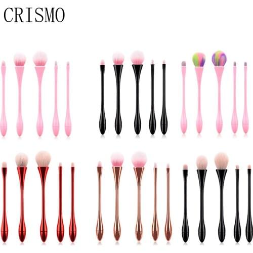 CRISMO Girl Cute Makeup Brushes Set Powder Foundation Smokey Eyeshadow Brush Colorful Professional Make Up Brush Maquiagem
