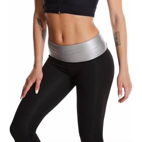 Product Upgrade Sweat Sauna Pants Body Shaper Weight Loss Slimming Fitness Leggings Women Waist Trainer Tummy Hot Thermo Pants