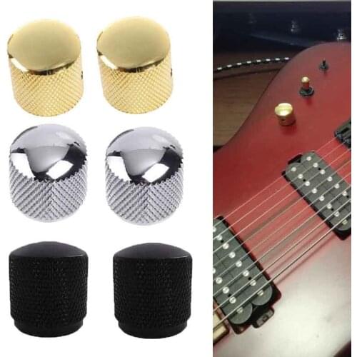 Professional Guitar Bass Dome Tone Knobs For Electric Guitar/Bass Volume Control Knobs Guitar Accessories