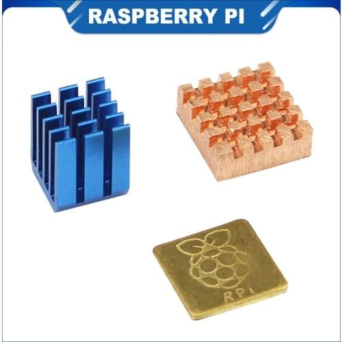 ITINIT R550 Raspberry Pi 3B/3B+ Heat Sink 1 Aluminum + 2 Copper 1 with Logo Cooling Pad Disipador Radiator Heatsink Cooler