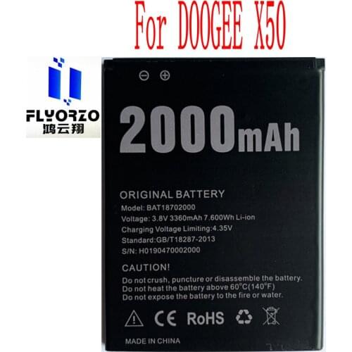 Brand new original 2000mAh BAT18702000 Battery For DOOGEE X50 Mobile Phone