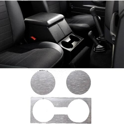 Aluminum Alloy Car Styling for Land Rover Defender 04-18 Central Control Cup Holder Decorative Frame Car Interior Accessories