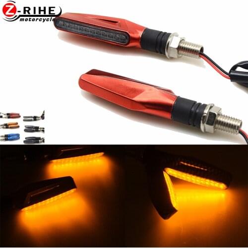 For Honda CB CBR 300 599 600 600F 1000 1000R 1100 650F 12 LED Motorcycle Turn Signal Lights Indicator Blinker Tail Lamp Parts