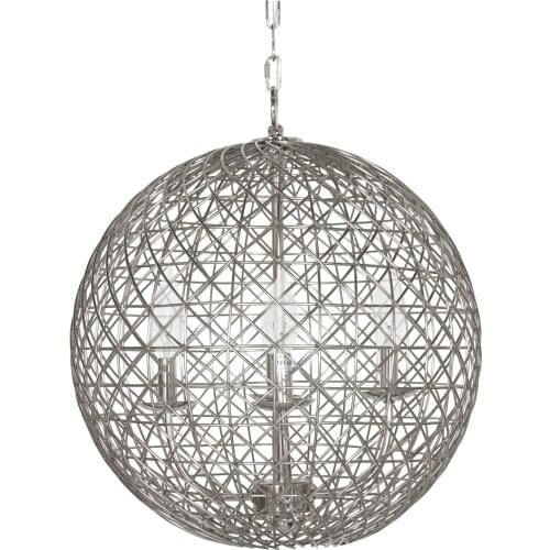 Postmodern simple light luxury personality dining room bedroom living room iron chandelier