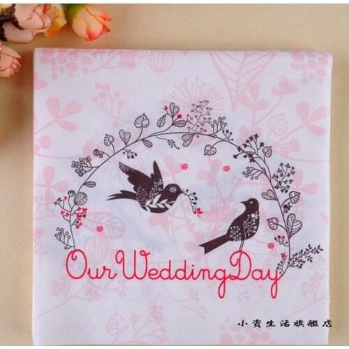 20 vintag table napkin paper tissue our wedding day printed animal bird Magpie decoupage hotel party festive decor food-grade