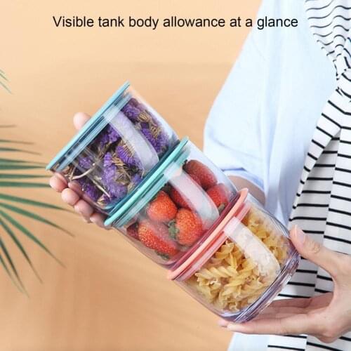 Multi Colors 3Pcs/Set Practical Multi-Layer Sturdy Food Storage Container Multi-Layer Sealed Can Stable for Family