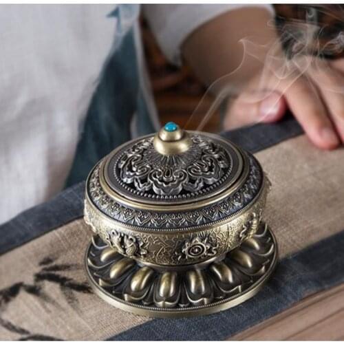 Antique incense burner living room home decoration Tea Buddhist decor