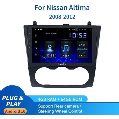 Android 10 Autoradio for Nissan Altima Multimedia 2008 2009 2010 2011 2012 DSP HD IPS 1280*720 Carplay PX6 4Gb 64Gb