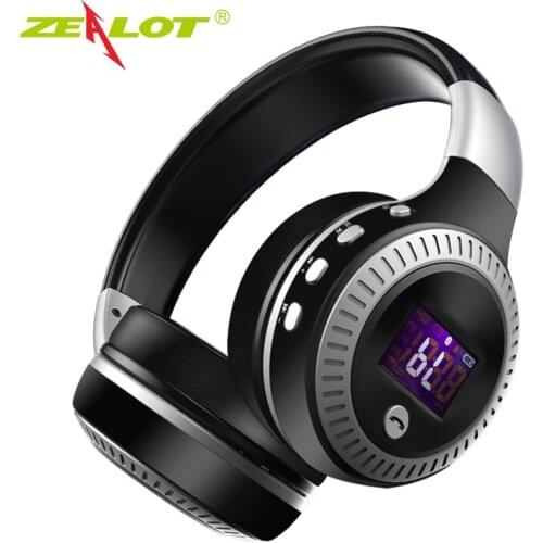 ZEALOT B19 Wireless Headphones with fm Radio Bluetooth Headset Stereo Earphone with Microphone for Computer Phone,Support TF,Aux