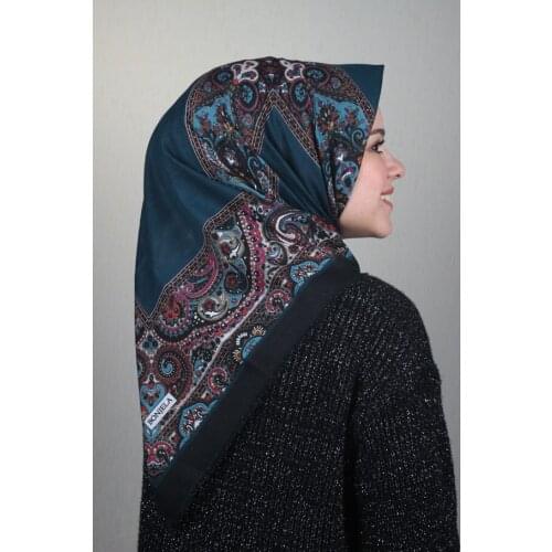 BONJELA PATTERNED COTON SCARF-DESEN-54-RENK-09