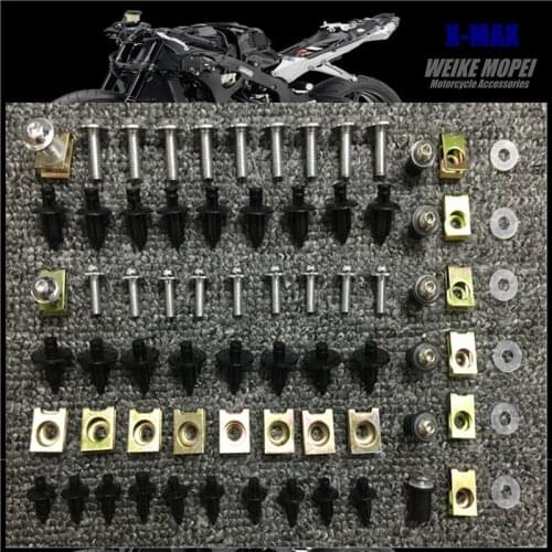 CNC Fairing Bolt Kit Body Screws plastic Expansion screw Clips Fit For Yamaha X-MAX 250 XJR400 XJR1300 XJ6