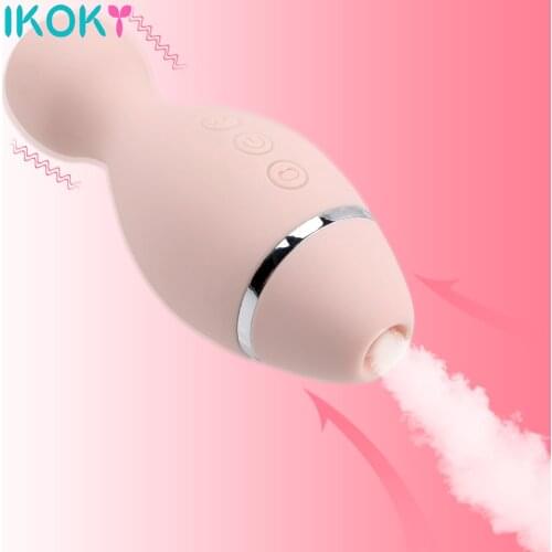 6 Suction Modes Oral Sex Suction Dildo Sucking Vibrator Nipples G-Spot Massage Vibrating Sucker Sex Toys For Woman