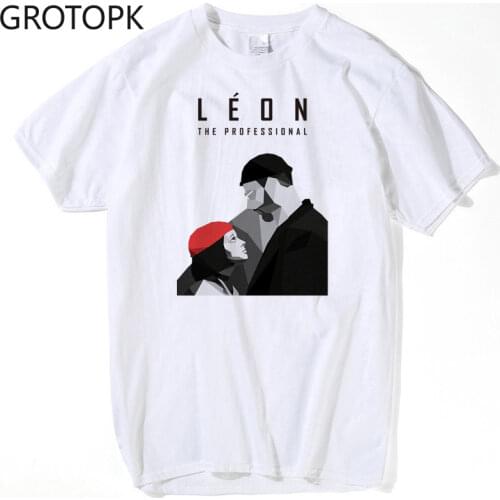 The Professional Leon Matilda T Shirt Men Fashion Cartoon Funny Skateboard Unisex Hip Hop TShirt Cotton Casual T Shirt