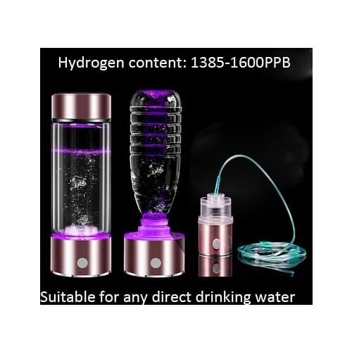 SPE/PEM Hydrogen Water Generator Alkaline Maker Rechargeable Portable for pure H2 hydrogen-rich water bottle electrolysis