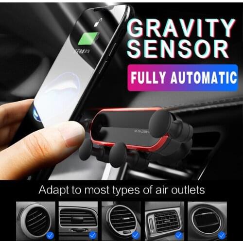 Gravity Car Holder For Phone in Car Air Vent Clip Mount No Magnetic Mobile Phone Holder GPS Stand For iPhone 7 8 XS For Xiaomi