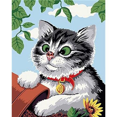 Love.Thanks Animal Diamant Painting Cat Diamond Painting Full Embroidery Kit Diamond Embroidery Painting
