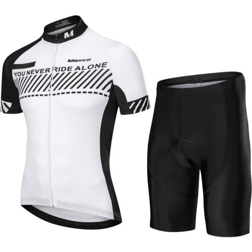 2020 Summer White Cycling team jersey 3D bike shorts set Quick Dry Bicycle clothing mens summer pro cycling Maillot wear suit