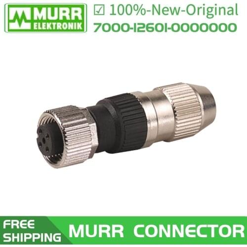 MURR metal connector 7000-12601-0000000 M12 4-core female plug