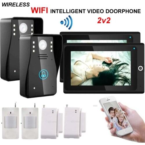 MOUNTAINONE high-definition intelligent WIFI network wireless video door phone with anti-theft alarm intercom doorbell in stock