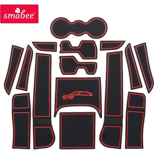 Anti-Slip Gate Slot Mat Coaster for Renault Koleos 2017 2018 2019 MK2 Samsung QM6 Non-slip Cup Holders Mats Accessories Coaster