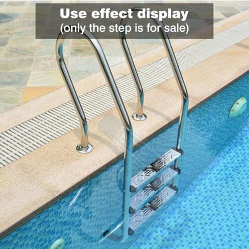 New Swimming Pool Ladder Rung Steps Stainless Steel Replacement Anti Slip Ladder Swimming Pool Accessories With 2 Screws